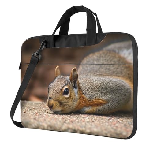 Sac pour ordinateur portable à motif écureuil, idéal pour le bureau et l'université