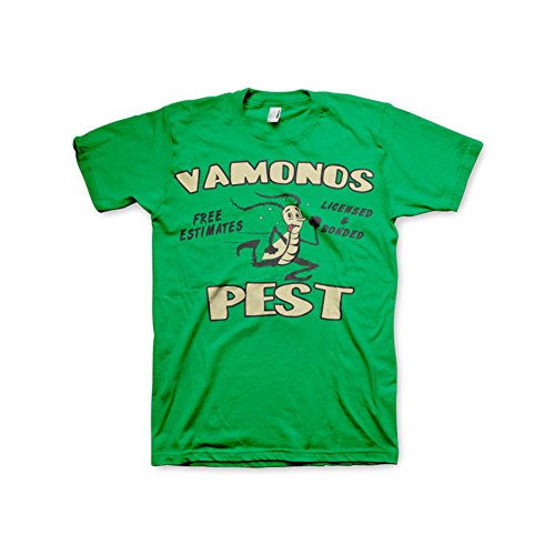 T-shirt Breaking Bad Vamanos Pest coton vert vêtement série télévisée