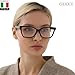 Gucci GG0634O Designer Fashion Eyeglasses Stylish Cat Eye Rectangular Frame Eyewear with Luxury eSHADES Kit - Embrace Sophistication and Elegance