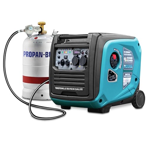 GENMAX GM2000i Generatore Inverter Portatile 2000W – Super Silenzioso, Eco Mode, Ultraleggero (35 Lbs) – Per Campeggio E Backup Casa