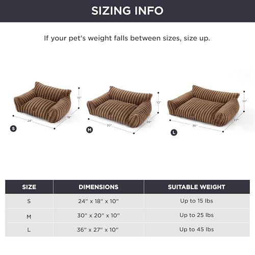 image for Bedsure Cute Cat Couch for Pets - Fluffy Cat Sofa with Premium Soft Co