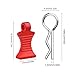 FriHobby RC Body Clips Pins with Metal Aluminum Pull Tabs 1.2mm Rod for All 1/10 1/12 Scale Redcat HPI Himoto HSP Exceed RC Car Truck Buggy Shell Replacement Parts (Red)