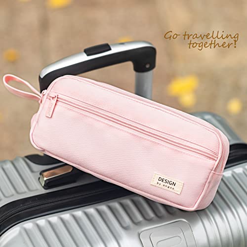 Hvomo Large Pencil Case High Capacity Holder Box Storage Bag Desk Organizer Marker Pouch Pen For Middle School Office College Adult Girl And Boy(Pink) #TOP5