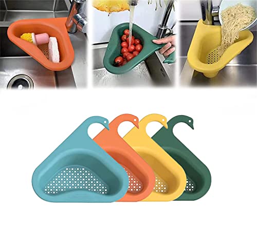 YYQS 4 PCS Multi-Functional Hanging Filtering Draining Rack Cover