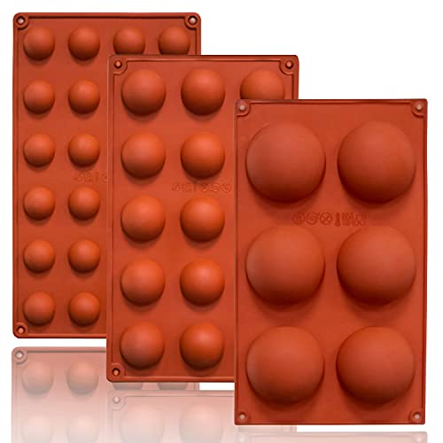 Semi Circular Non-Stick Silicone Molds (6/15/24 Cups)