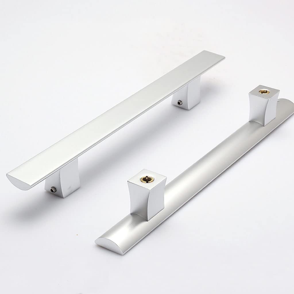 Klamka do drzwi przesuwnych Heavy Duty Barn Door Hardware Handle Szafa Dwustronna klamka do drzwi, stop aluminium (Color : Black, Size : 500MM)