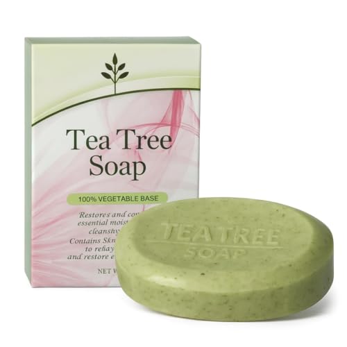 Bargz Antifungal Soap Bar 3.5 oz with Tea Tree Oil – Antibacterial Skin Defense for Face & Body Acne, Athlete’s Foot, Tinea, Folliculitis, Ringworm & Jock Itch, Daily Non-Drying Cleansing Soap