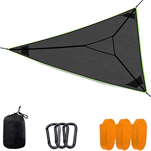 Multi Person Hammock 3 Point Design Capable, Triangle Hammock Of Holding 6 Adults, For Travel Backyard Outdoor Garden Camping (Black,400 * 400 * 400Cm) #TOP1