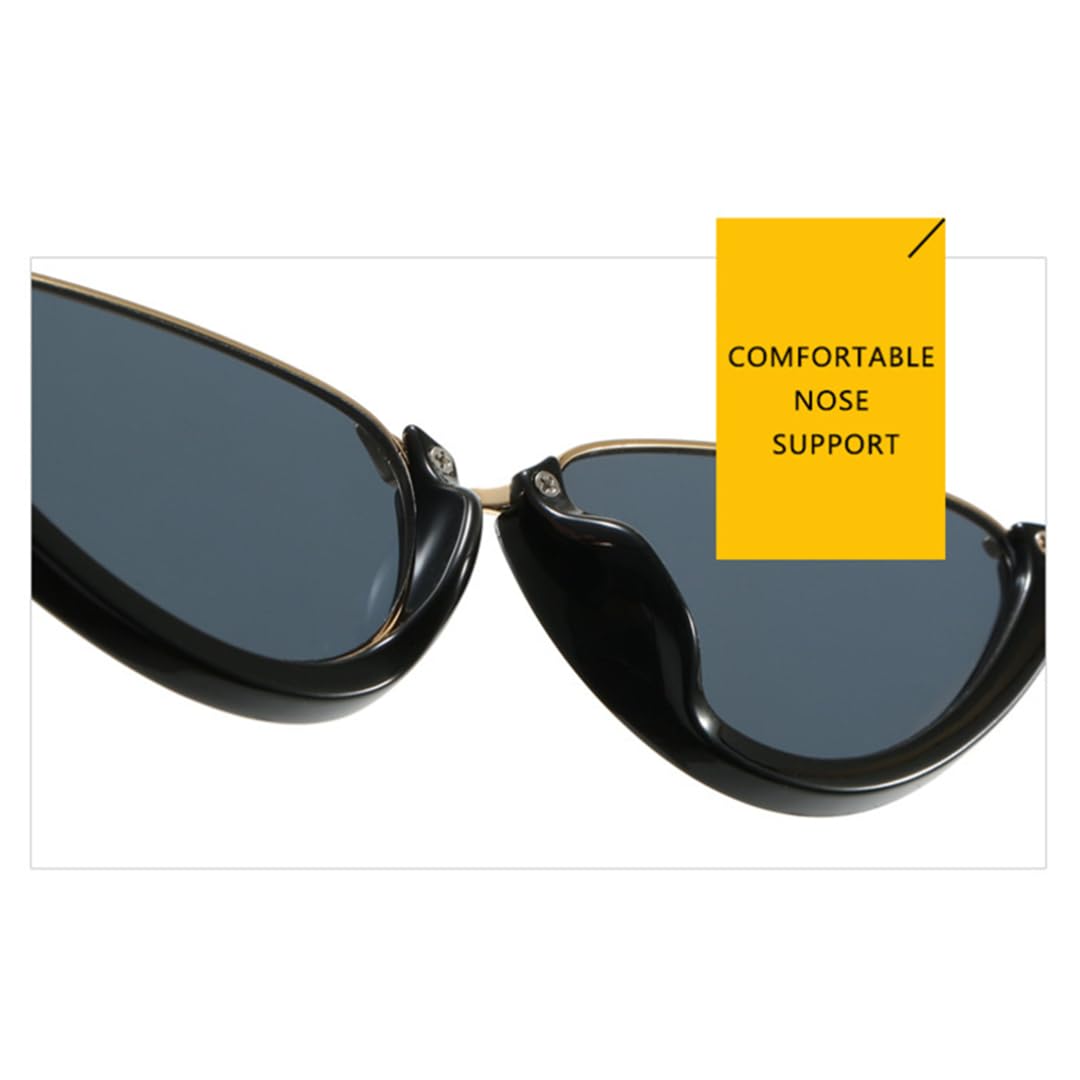 Gafas de sol retro pequeñas tipo ojo de gato para mujer, gafas de sol de lujo para exteriores, gafas de conducción UV400, gafas de moda para mujer