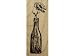 Inkadinkado Vintage Bottle Flower Wood Stamp