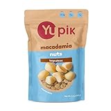 Yupik Macadamia Nuts, Large Pieces, 6.5 Oz, Gluten-Free, Kosher, Raw, Shelled, Unsalted, Healthy Snacks, Creamy Taste