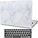 L3H3 Funda Dura Compatible con MacBook Pro 13 Pulgadas 2012 2011 2010 2009 Release A1278 con CD-ROM,Carcasa Rígida Protector de Plástico Cubierta Case & EU Teclado Cubierta(Mármol Blanco)