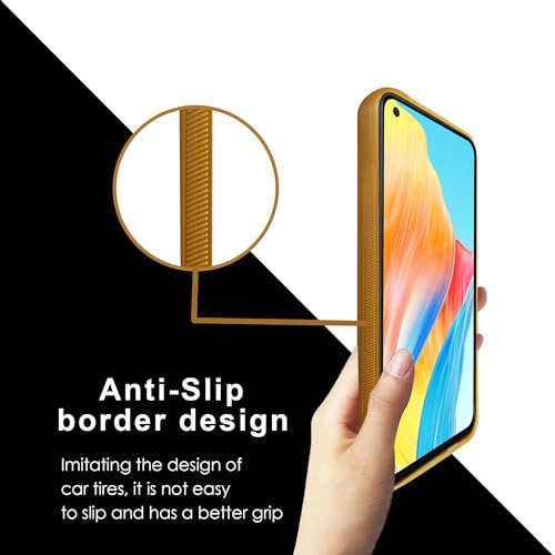 Image of A rtistque Premium Thread Leather Back Cover Case for Vivo T2x 5G | Drop Protection | Smooth Grip | Raised Camera Edges - Brown