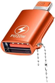 iOS to USB Camera Adapter, USB 3.0 OTG Cable for Phone/iPad to Connect Card Reader, USB Flash Drive, U Disk, Keyboard, Mouse, Hubs, MIDI, Plug & Play,Red