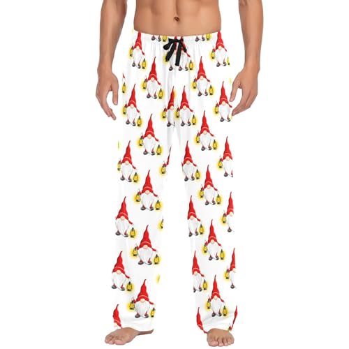 Christmas Dwarves Men's Pajamas Pants Cotton Sleep Bottoms Pants Lounge Sleepwear - S2