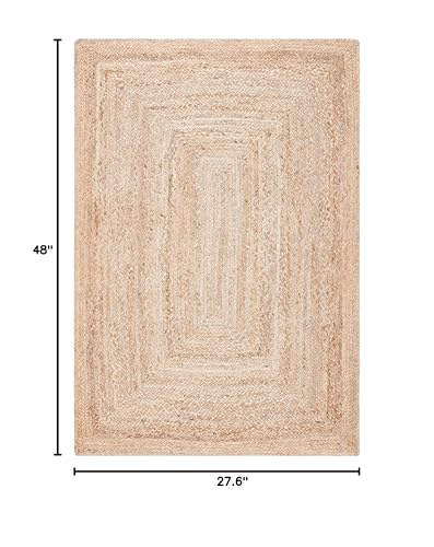Tapete decorativo SAFAVIEH 2'3" x 4' artesanal y natural miniatura 2