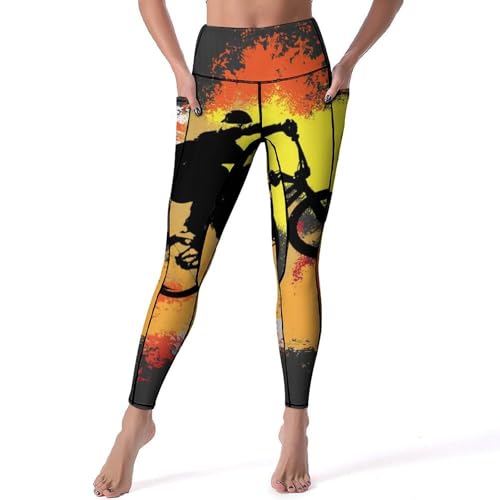 Legging de sport taille haute pour femme - Collant fitness taille S