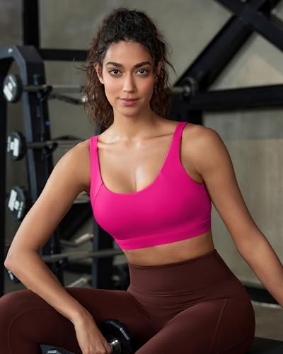 Image of RUNNING GIRL Sports Bra for Women High Support, Molded Cup Supportive High Impact Sports Bras with Sewn in Pads