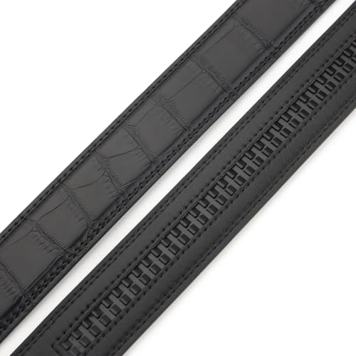 Image of Founders & C Mens Leather Ratchet Belt Strap Only 1 3 /8 inch Without Buckle,Replacement Strap Suitable for 40MM Slide Buckle