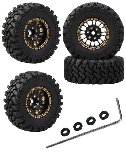 Pneus de camion en aluminium antidérapants pour roues RC Axial SCX24