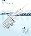 Onlyone Water Dental Flosser, 300ML Portable Oral Irrigator for Teeth, 4 Modes and 5 Jet Tips,Rechargeable Irrigation Cleaner,Electric Flossing Machine Power Flossers & Irrigator Accessories White
