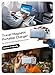 Gxorul Magnetic Portable Charger, 10000mAh Wireless Power Bank with 20W USB-C Fast Charging, Foldable Stand & LED Display Magnetic Battery Pack, Compatible with iPhone 17/16/15/14, Sky Blue