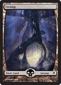 MTG foil 英語版 沼 Swamp Avon 0003 SLP ① マジック：ザ・ギャザリング SECRET LAIR「X Arcane: Lands