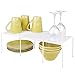mDesign Estantería de cocina para armarios de cocina – Práctica estantería metálica para crear más espacio de almacenaje para la vajilla – Baldas de cocina extensibles y apilables – blanco