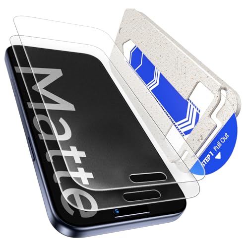 Hoerrye für iPhone 17 Pro für Panzerglas Matte - 9H Schutzfolie Entspiegelt & Anti-Fingerabdruck Papier Folie 9H Matt Schutzglas Screen Protector