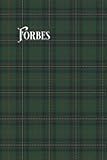  Forbes Tartan Composition Book Paperback 180 College Ruled Pages: 6x9 Inch Monogram Pages, Personalized for the Scottish Clan Forbes Members & Perfect ... Recipes  Clan Forbes Tartan Fabric Look