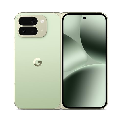 Google Pixel 10 Pro Fold - Unlocked Android Smartphone with Gemini - Advanced Triple Rear Camera System - 24+ Hour Battery - Foldable Display - Hands-Free Video - Jade, 256GB