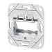 Produktbild Metz 1309151200-E BTR Datenanschlussdose leer für 2xE-DATModul Cat.6A 8/8(8) UP0, Silber/schwarz, 1 Stück Anschlussdose