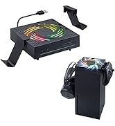Mcbazel Ventilador de refrigeración Xbox Series X RGB con ajuste de 3 velocidades, soporte automá...