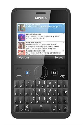 Nokia Asha 210.5 Factory Unlocked Dual GSM Band 850/1900 - Black
