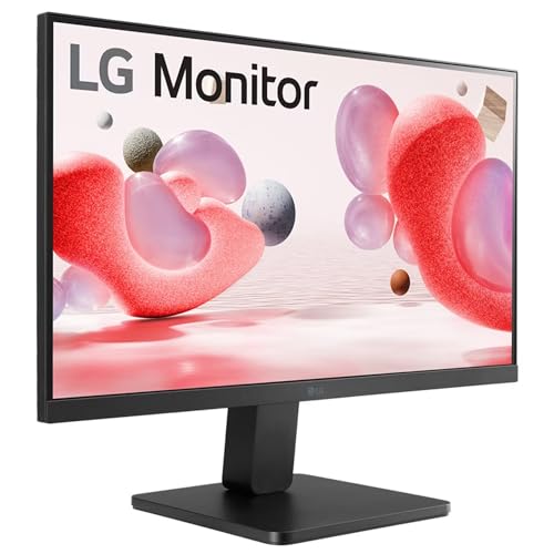 LG 22 Inch (55cm) FHD Monitor 1920 x 1080, AMD FreeSync, VA, 100Hz, sRGB 99% Typ(CIE1931), Black Stabilizer, Virtual Borderless, Flicker Safe, Reader Mode, OnScreen Control, HDMI,VGA, 22MR410(Black) 5 41cZk1pQw L