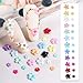 3D Flowers for Nails, 12 Colors Flower Nail Charms for Acrylic Nails with Nail Gems Nail Pearls Beads Pink White Cheery Blossom Nail Supplies Rhinestones for Women DIY Nail Decoration 12 Grids