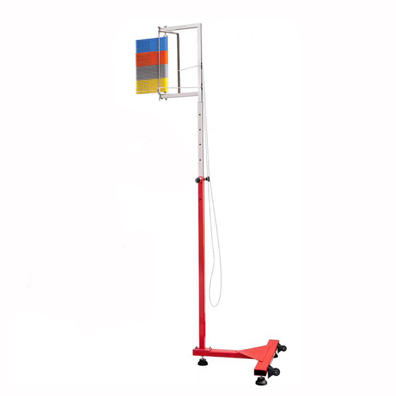 YXZQLOZ Adjustable Vertical Jump Tester Pull Cord Reset Jump Measurement Trainer, Floor Standing For Athletes, Coaches & Fitness Enthusiasts (1.4)