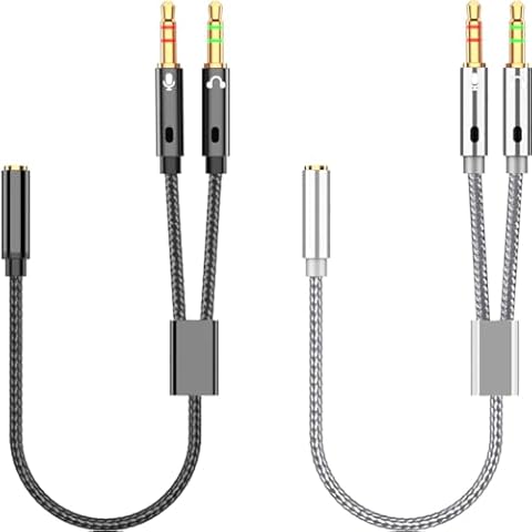 Warmstor 2-Pack Headphone Splitter Cover