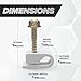 THE CIMPLE CO - Single Coaxial Cable Clips, Cat6, Electrical Wire Cable Clip, 1/4 in (6 mm) Screw Clip and Fastener, White (100 Pieces per Bag)