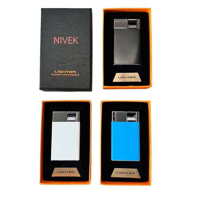 Encendedor soplete con palanca y diseño clásico negro miniatura 6