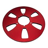 Puooifrty Apertura de 10 Pulgadas MáQuina de Apertura de 10 Pulgadas con Carrete Apertura de 10 Pulgadas con Carrete VacíO Carrete de Aluminio (Rojo)