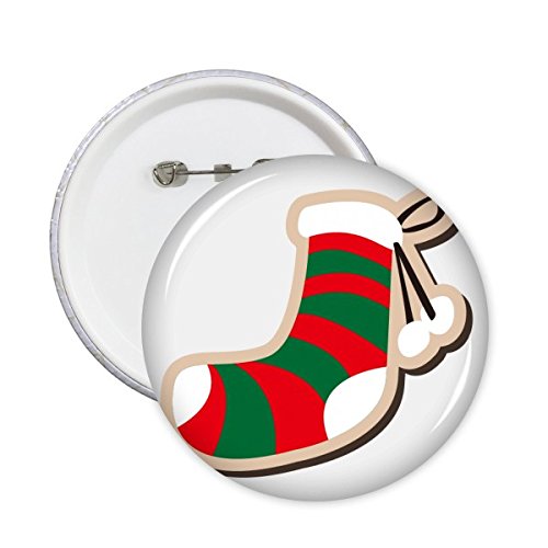 Chaussette de Noël badge rond XXL DIYthinker pour décorer vos vestes et sacs au marché d'hiver