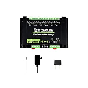Waveshare Industrial Modbus RTU 8-ch Relay Module with RS485 Interface Multi Isolation Protection Circuits Comes with an…