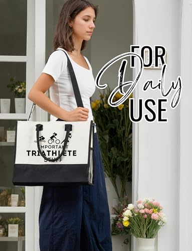 Bolsa tote para triatlón para mujer con cierre superior y correa miniatura 3
