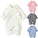 Produktbild Tianhaik Baby Footies Stricken Strampler Overall Langarm Outwear Outfits Pullover Overall Winter Stricken Strampler Kleidung für 0-18m Babys