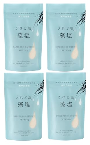 伯方の塩 されど塩 藻塩 100g×4個 流下式枝条架併用塩田