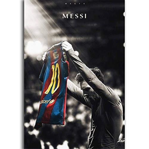 Lionel Messi Football Soccer Super Classic Wall Poster Home Wall Decor cadeau oeuvre Art Print sur toile-50x75 cm sans cadre