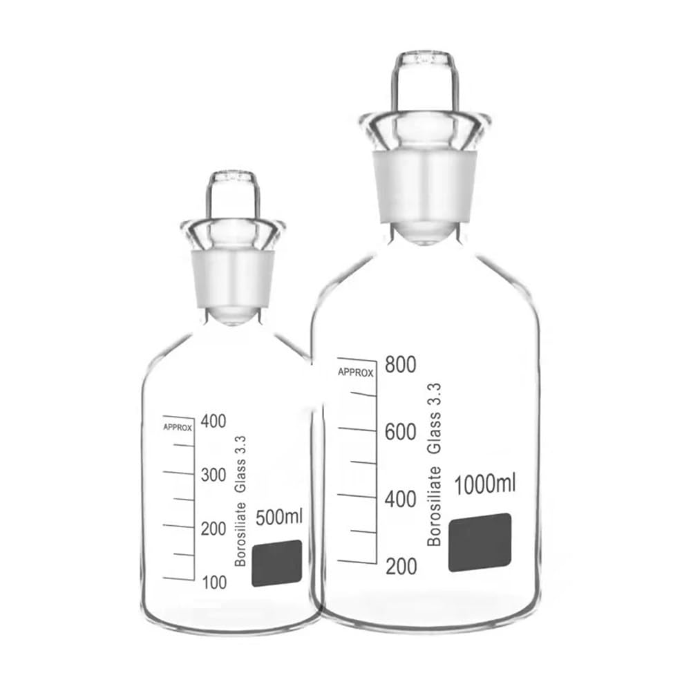 Glassware Labware 1pcs/lot Lab 250ml 500ml 1000ml Glass Bottle Dissolved Oxygen Bottle(500ml)