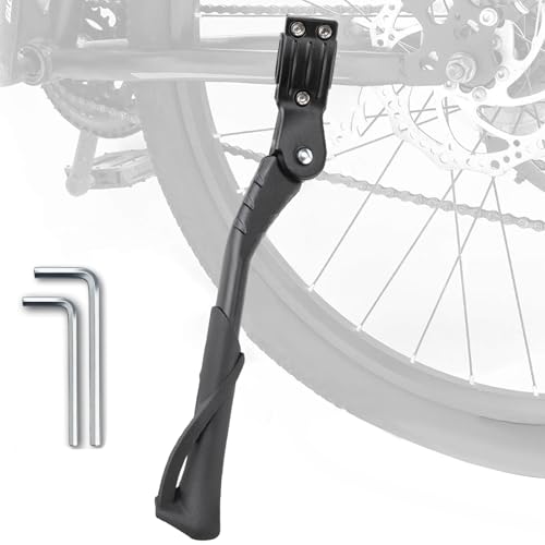 TZZRMO Suporte para bicicletas de 24 a 29 polegadas, altura ajustável, alumínio, pés de borracha antiderrapantes pontilhados, suporte para bicicleta de montanha, bicicleta de trekking, bicicleta de