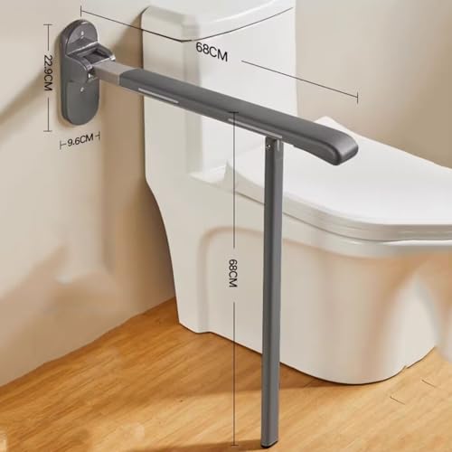 Barre d'appui de sécurité pliable pour toilettes : autonomie à la maison - 3